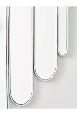 73x80 Konsol Aynası/lüks Ayna/dekor Aynası/salon Aynası/çerçeveli Duvar Aynası Gümüş 80 X 73 Diğer