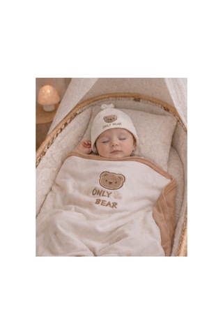 Baby Zuhu My Baby Kumsal % 100 Coton 10 Lu Hastane Çıkışı Only Bear 6553 Kahverengi Kahverengi