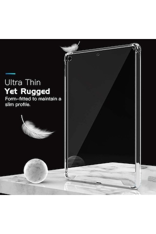 Samsung Galaxy Uyumlu Tab S8/s9/s9 Fe Kılıf Anti Şeffaf Silikon Arka Kapak Arka Kapak