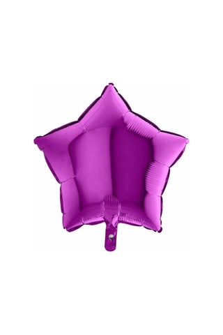 Yıldız Folyo Balon, 45 Cm - Mor Mavi