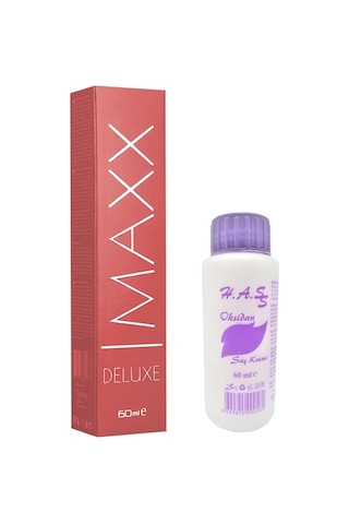 Maxx Deluxe Saç Boyası 60 Ml.+Oksidan 60 Ml. (1 Adet)