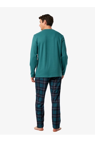 Blackspade Erkek Polar Pijama Takımı 40978 - Yeşil