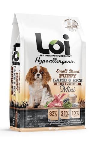 Loi Mini Irk Yavru Köpek Kuzulu 15kg