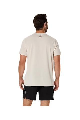 Asics Erkek Tişört Chest Logo Ss Tee 2031e659-201 Krem