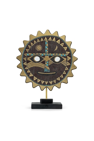 Şaman Güneş Mask Dekoratif Obje