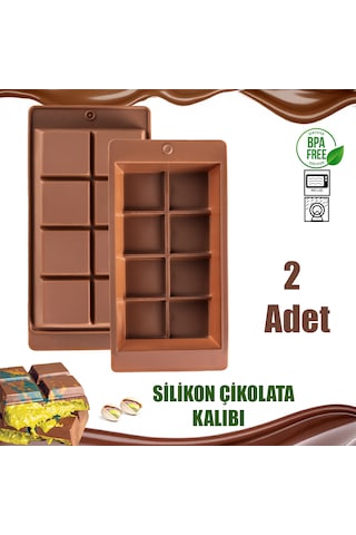 Porsima Mys 30301-1 Bpa Free 2 Adet Silikon Dubai Çikolatası Kabı