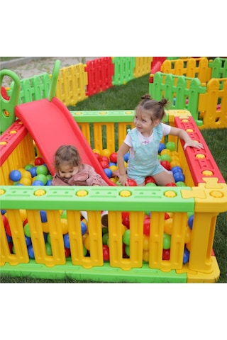 King Kids Kare Top Havuzu Kırmızı/yeşil