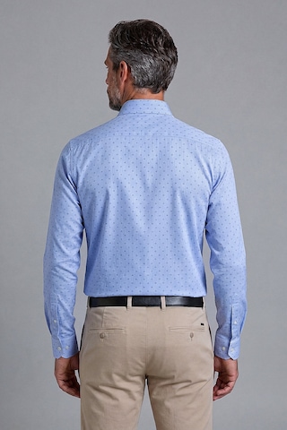 Xint Bisse Koyu Mavi Regular Fit Pamuk Cepsiz Uzun İtalyan Yaka Gömlek Bsgmczg25565 36