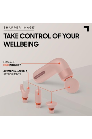 Daha Keskin Görüntü - Powerboost Move Edge Portable Lite Masaj Tabancası - 6 Hız - 4 Aparat - El Masajı - Elektrikli Masaj - Kas Gevşetme - Spor Masajı