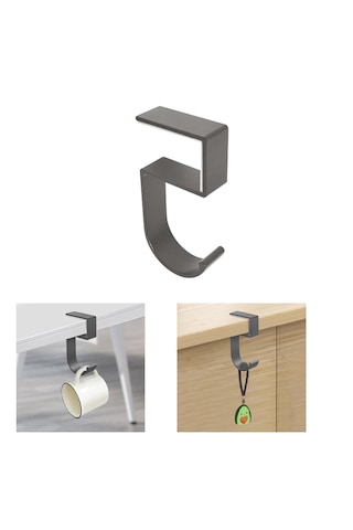 Masaya Monte Çanta Kulaklık Eşya Poşet Vb Tutucu Askı- Al4787 Gri