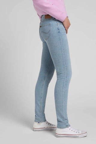 Lee Scarlett Skinny Fit Dar Kesim Normal Bel Çok Dar Paça Mavi Kadın Esnek Jean Denim Kot Pantolon L526BKMT Açık Mavi