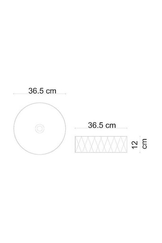 Lena - Tezgah Üstü Porselen Lavabo - E-w5001ks- Siyah