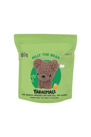 Bakgelal Amigurumi Ayı Yapım Kiti Aile Ve Çocuk Aktivite Seti Başlangıç Seviyesi Tığ Örgü Seti