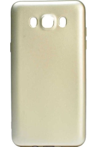 Galaxy J7 2016 Kılıf Zore Premier Silikon Kapak Gold