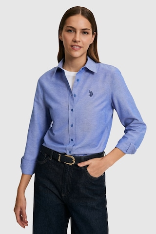 U.s. Polo Assn. Kadın Saks Gömlek Basic 50324791-vr045 Sax