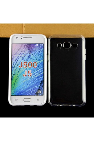 Samsung Uyumlu Galaxy J5 Kılıf Zore Süper Silikon Kapak Renksiz