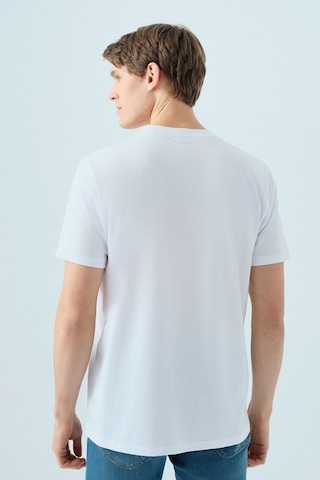 Loft Regular Fit Beyaz Erkek T-shirt Lf2040075 Beyaz