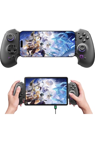 Abxylute S9 Type-c Mobil Oyun Kumandası Hall Effect Analog Ve Tetik, Android / İphone / Tablet Uyumlu