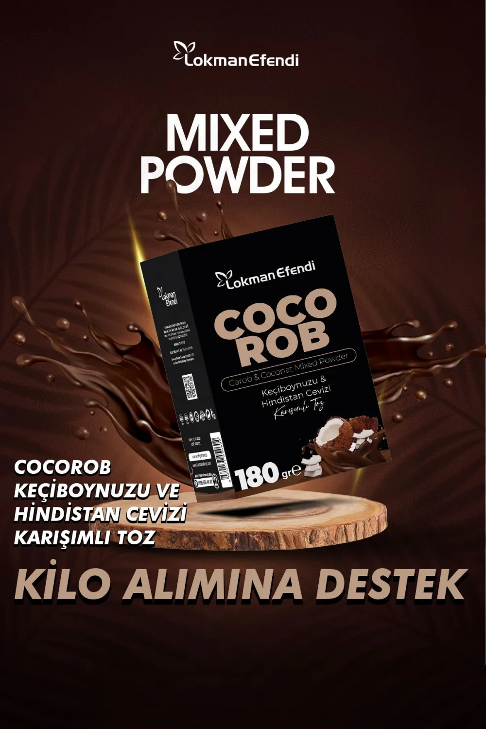 Lokman Efendi Coco Rob 180 Gr. Keçiboynuzu Ve Hindistan Cevizi Karışımlı Toz