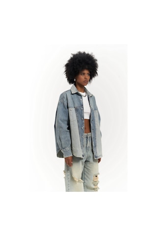 Mai Collection Mai Studios Co. Saadrian Mavi Unisex Kot Ceket Mavi