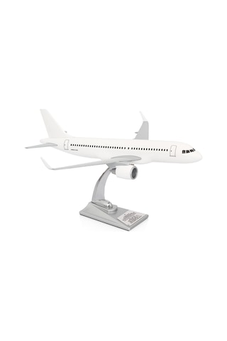 Zekupp Airbus A320 Model Uçak 1/100 Beyaz Elit Maket Uçak