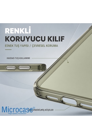 Microcase Honor 600 Lite Shield Serisi Darbeye Dayanıklı Yarı Esnek Plastik Tpu Kılıf - Al8100 Siyah