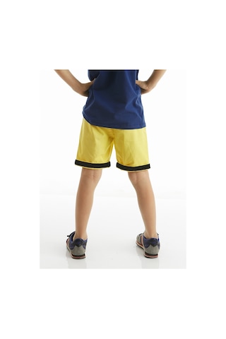 Denokids Mushi Sarı Erkek Çocuk Gabardin Şort Çok Renkli