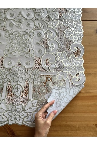 Best Price 34 Dikdörtgen Masa Örtüsü 262890018 Gri