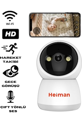 Hm-428 Wifi Gece Görüşlü Speed Dome Ip Ptz Akıllı Bebek Bakıcı Ka