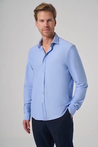 Morven Erkek A. Mavi Trend Düz Slim Fit Tam İtalyan Yaka Gömlek 26ms004005311 A. Mavi