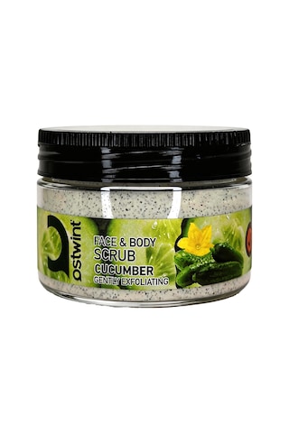 Ostwint Yüz Ve Vücut Peeling Scrub Salatalık 300ml Cilt Temizleyici Pürüssüzleştirici Dolaşımı Hızlandırıcı