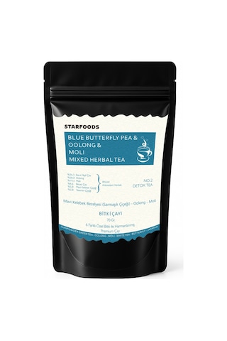 Mavi Kelebek & Oolong & Moli Mixed Herbal No: 2  Tea Beyaz Çay Yeşil Çay Yasemin Çayı