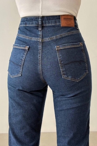 Lacarino 7817 Lady Xl Kadın Jean Pantolon Dark Blue