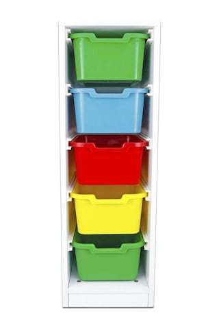 DOLAP PLASTİK 5 ÇEKMECELİ Çok Renkli