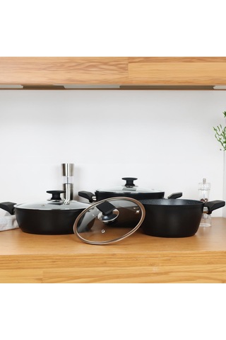 Serenk Excellence 7 Parça Granit Tencere Seti