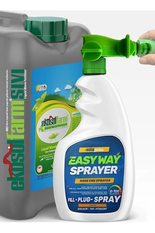 Ekosolgarden Ews Hortum Ucu Sprayer + 10 Litre