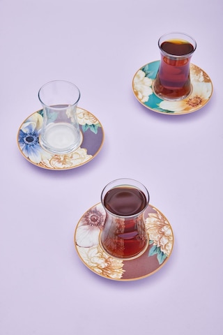 Karaca  Serra 6 Kişilik 12 Parça Çay Seti