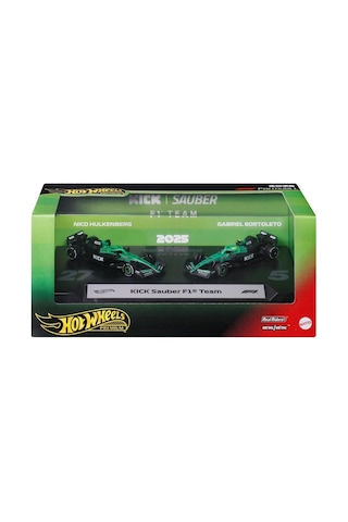 Hot Wheels 1:64 2'li Premium Formula 1 Paketi Kick Sauber F1 Team Çok Renkli