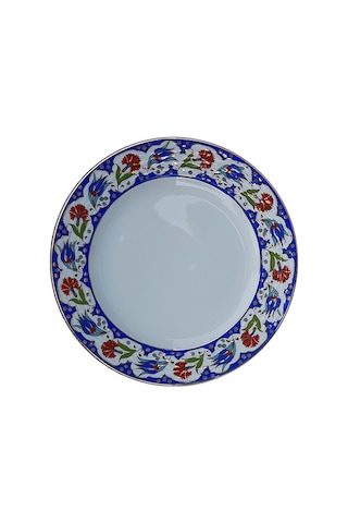 Armada Çini Prt 60 25 Cm Lacivert Altın Yaldızlı Lale Karanfil D Armada Çini Prt 60 25 Cm Lacivert Altın Yaldızlı Lale Karanfil D
