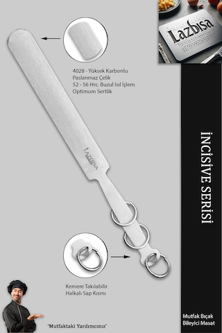 Lazbisa MFT-010 İncisive Serisi Masat Mutfak Bıçak Bileme Aleti Masatı