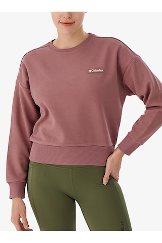 Columbia Cs0404 Csc W Marble Canyon Crop Sweatshirt Kadın Sweatshirt 1 Çok Renkli