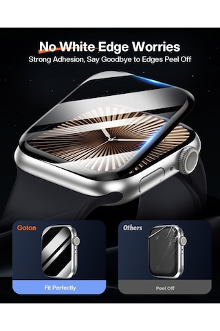Apple Uyumlu Watch 10 Serisi 42mm Polymer Nano Ekran Koruyucu + Kolay Uygulama Aparatlı
