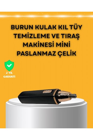Usb Şarjlı Sessiz Burun Ve Kulak Kılı Temizleme Cihazı