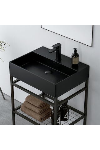 Orka Capetown 60 Takım Sıyah Lavabo Mat Sıyah 5000141 Diğer