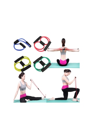 Pilates, Egzersiz Direnç Lastiği Çok Renkli