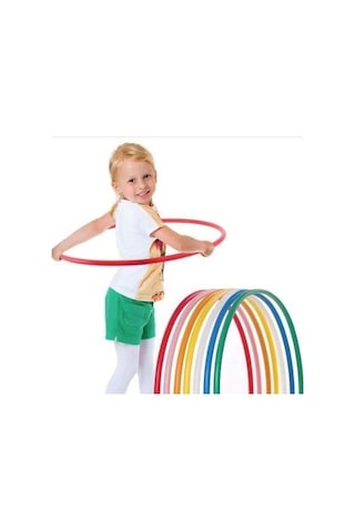 Renkli Hulahop Jimnastik Çember 10 Adet 60 CM