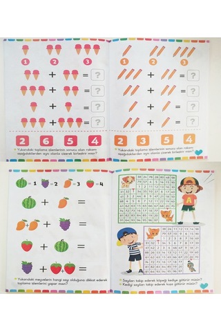 4 - 7 Yaş Matematik Kodlama ve Çizgi Çalışmaları Seti 15 Kitap