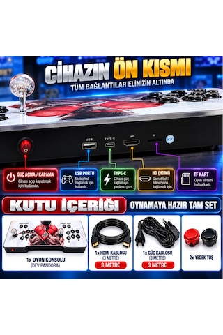 Schitec M10 Pro 4k 3d Oyun Konsolu Ps2 Psp Arcade Tv Konsolu 31.000+ Oyunlu