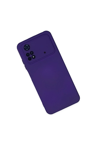 Cosmotex Newface Xiaomi Poco M4 Pro 4g Kılıf Nano İçi Kadife Silikon - Mor