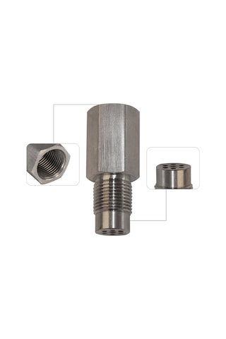 Suofeng Gümüş Metal Oksijen Sensörü Filtreli Otomobil Aksesuarı M18 1.5 Evrensel Uyumlu